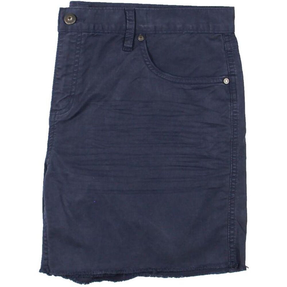Carve Designs Womens Navy Mini Frayed Hem Summer Casual Shorts NWT